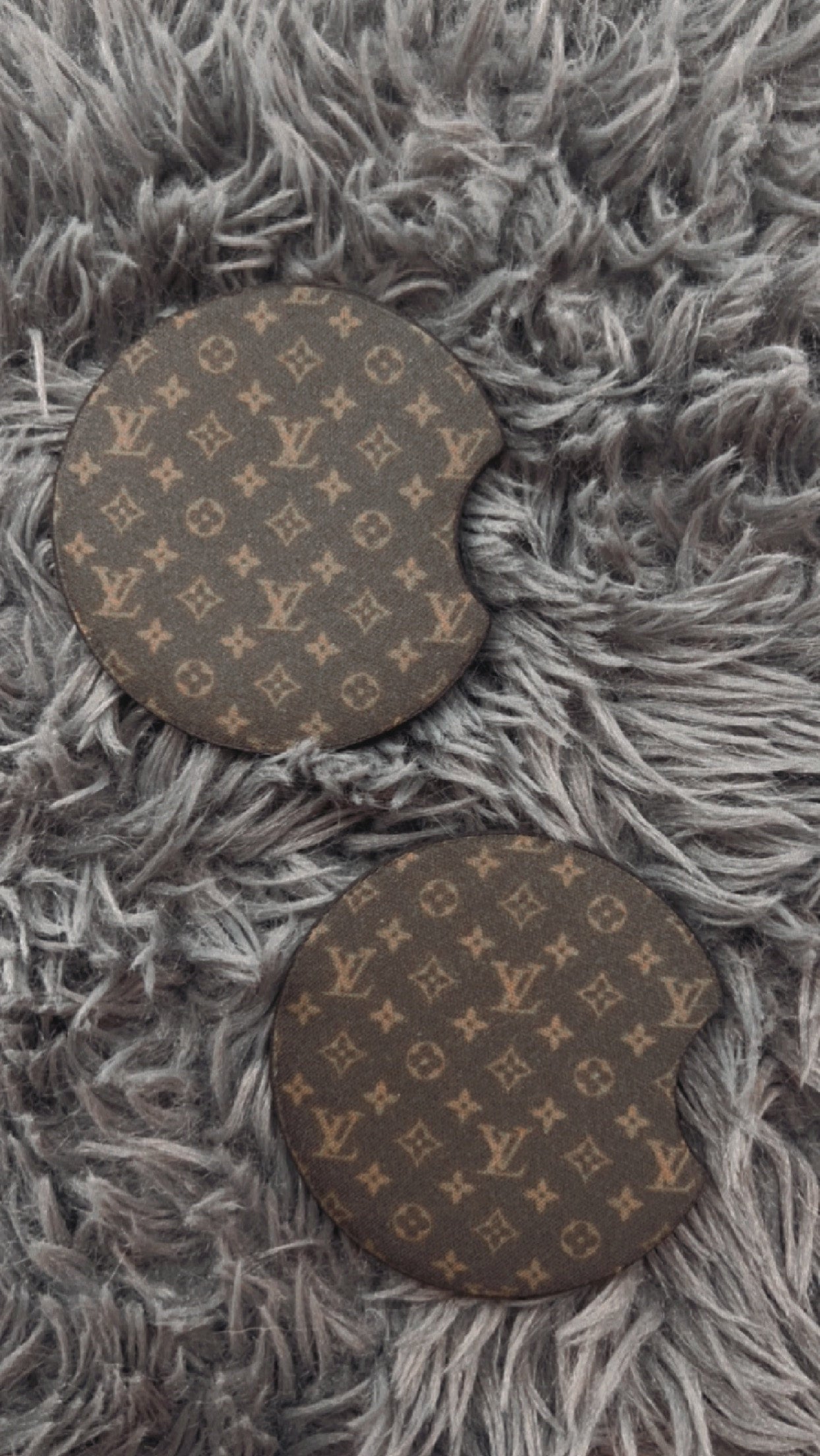 Hand Crafted, Accessories, Lv Car Coaster 2 Pack
