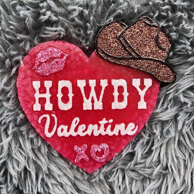 Cowboy Skull: Howdy Valentine with Hearts Silicone Mold, Aroma